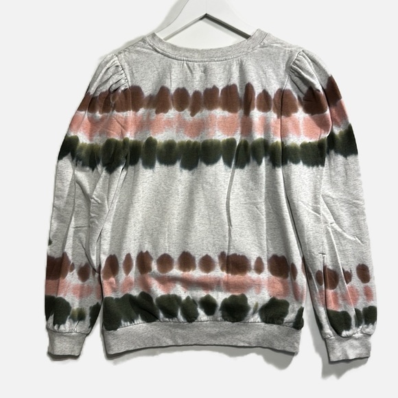 Knox Rose Women's V-Neck Tie-Dye Sweatshirt XS - Picture 2 of 4